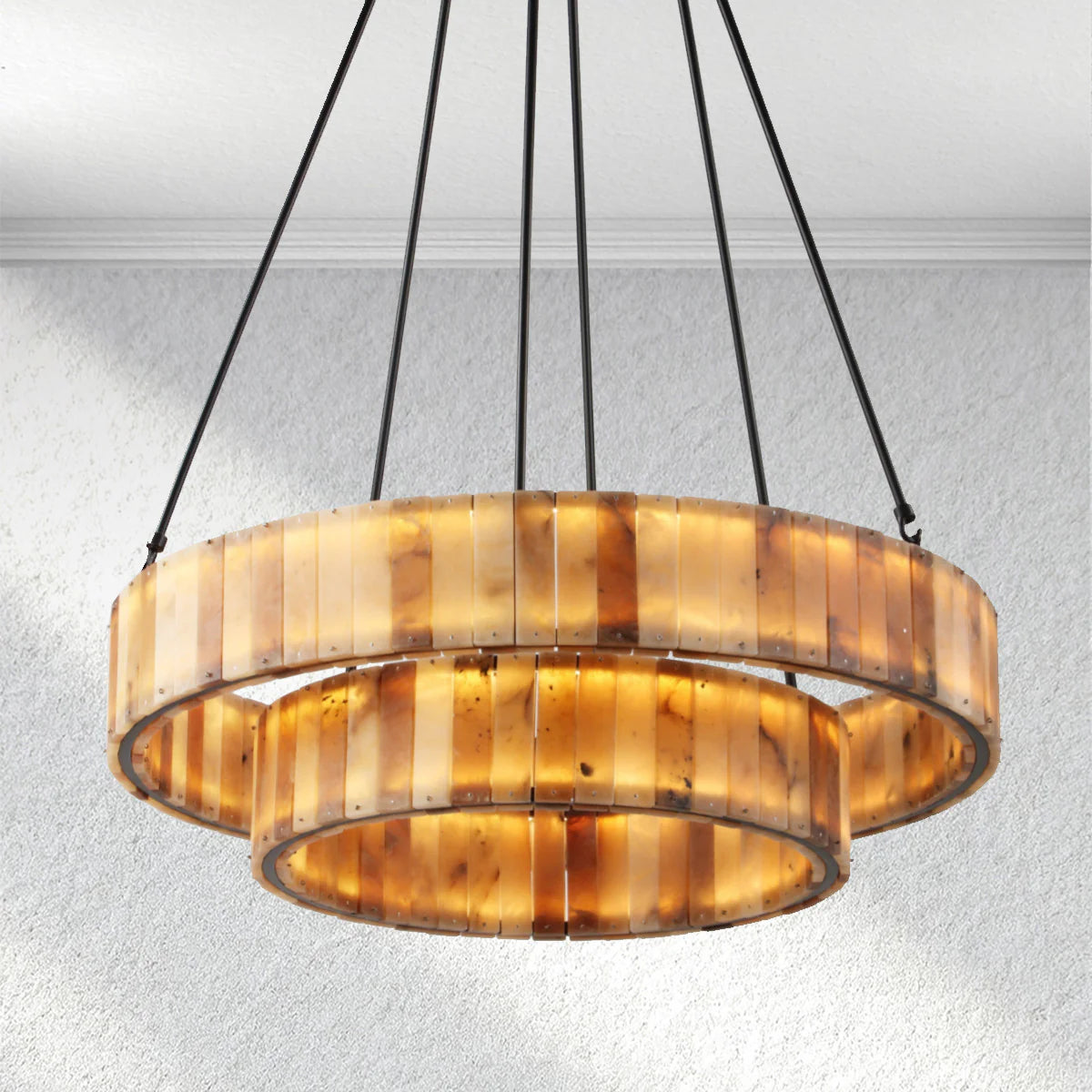 Eterna Alabaster Round Chandelier