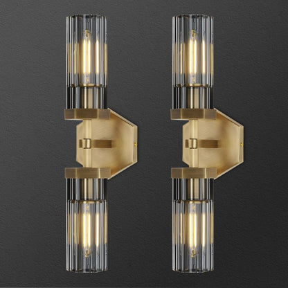 Buran Polygonal Crystal Linear Wall Sconce