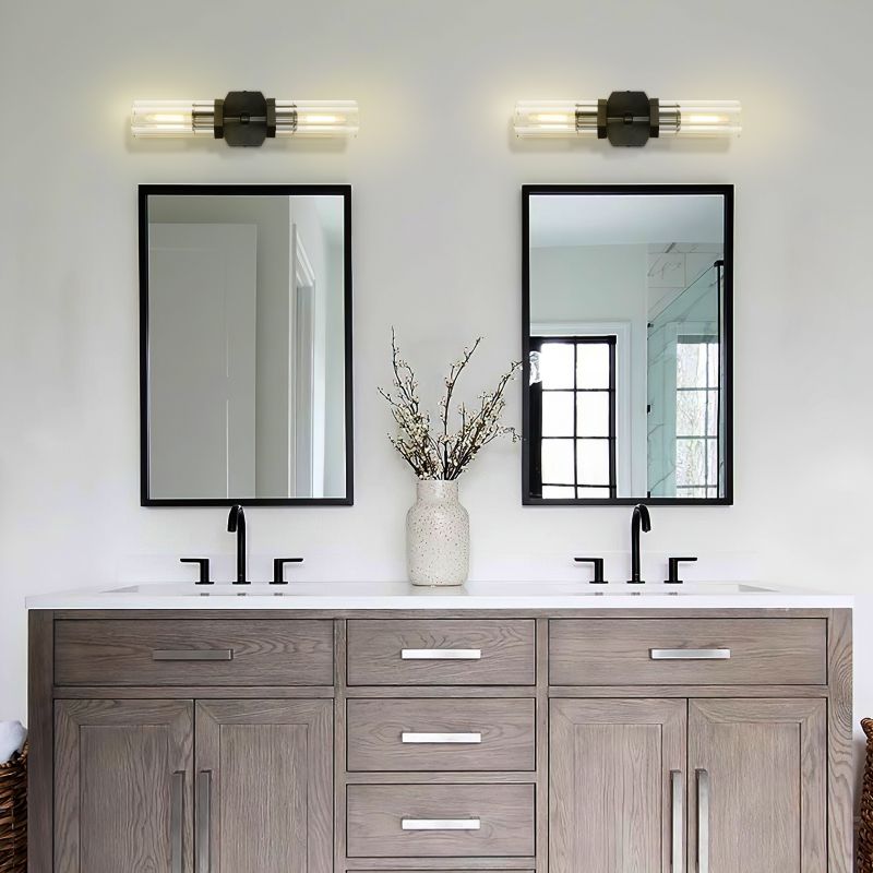 Buran Polygonal Crystal Linear Wall Sconce
