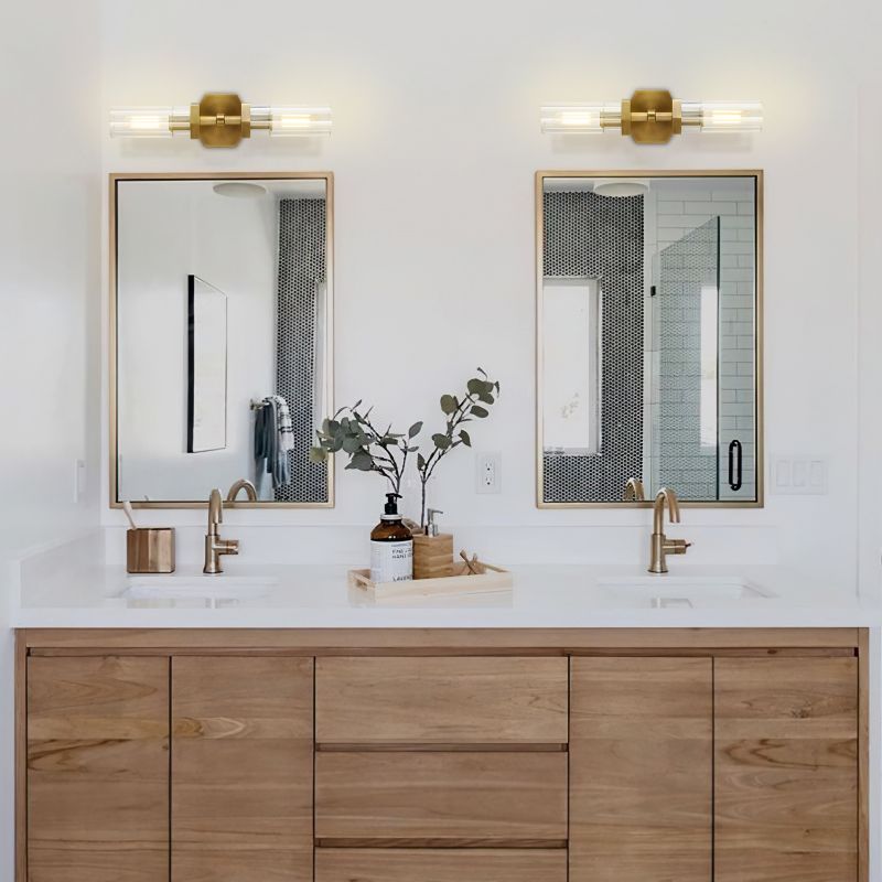 Buran Polygonal Crystal Linear Wall Sconce
