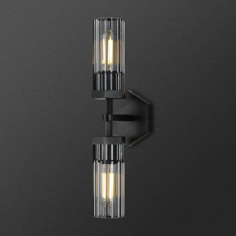 Buran Polygonal Crystal Linear Wall Sconce