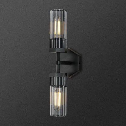 Buran Polygonal Crystal Linear Wall Sconce