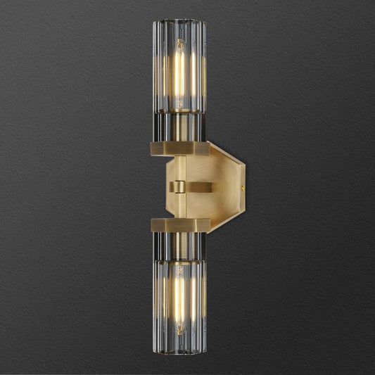 Buran Polygonal Crystal Linear Wall Sconce