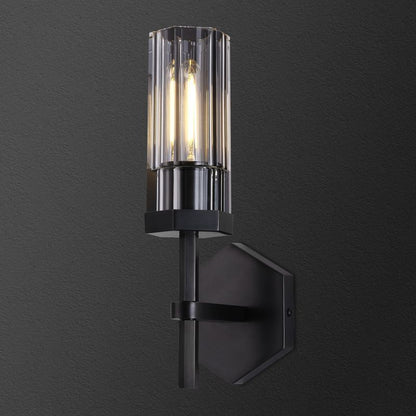 Buran Polygonal Crystal Wall Sconce