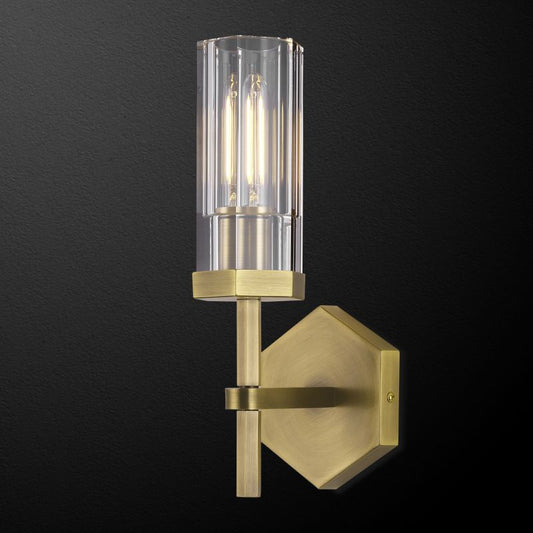 Buran Polygonal Crystal Wall Sconce