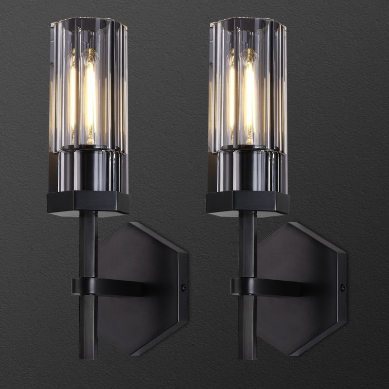 Buran Polygonal Crystal Wall Sconce