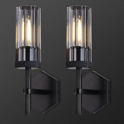 Buran Polygonal Crystal Wall Sconce