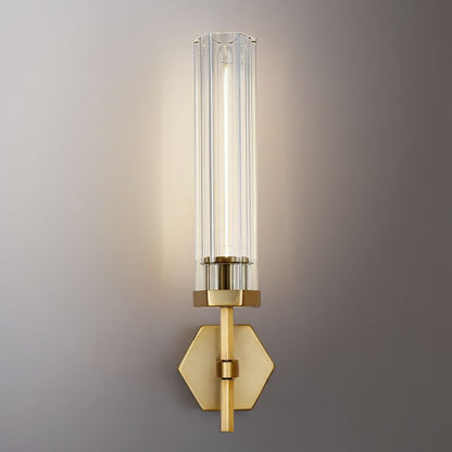 Buran Polygonal Crystal Wall Sconce 19¼"H