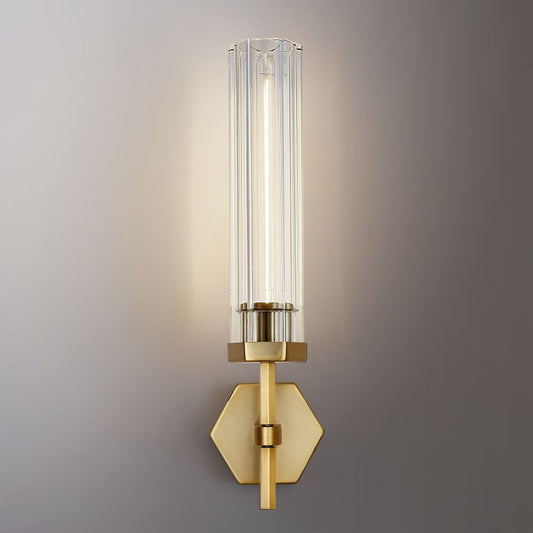 Buran Polygonal Crystal Wall Sconce 19¼"H