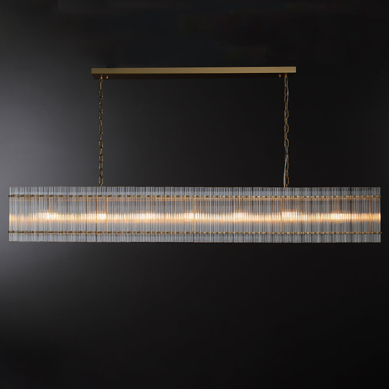 Jack Rectangular Glass Chandelier 54“