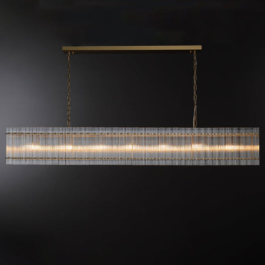 Jack Rectangular Glass Chandelier 54“