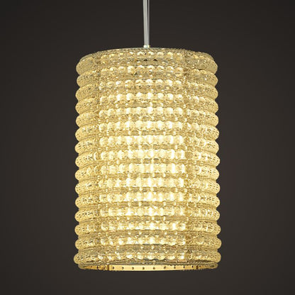Mike Crystal Pendant Light 12"H