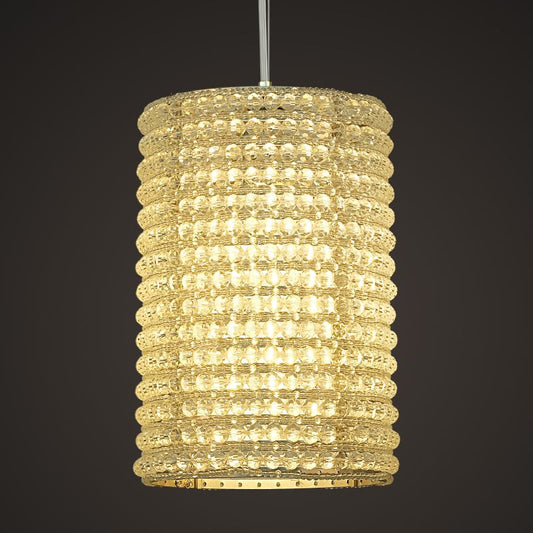Mike Crystal Pendant Light 12"H