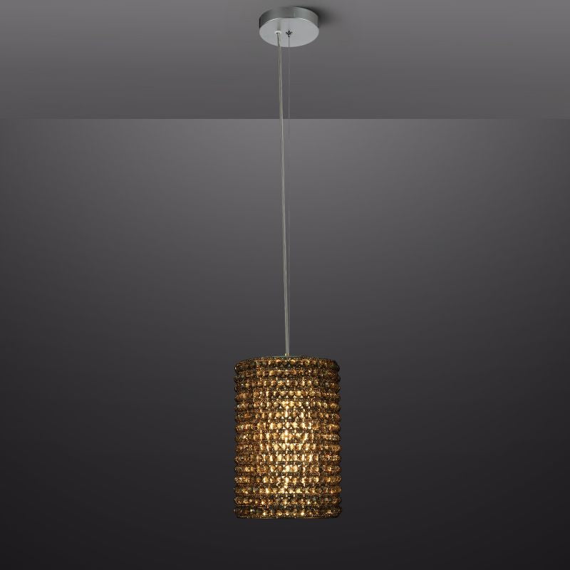 Mike Crystal Pendant Light 12"H