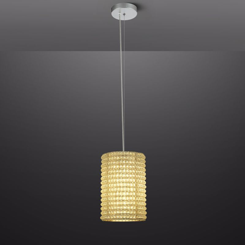 Mike Crystal Pendant Light 12"H