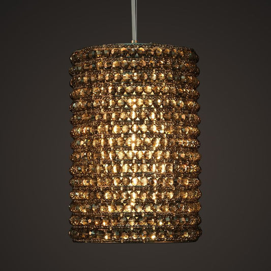 Mike Crystal Pendant Light 12"H